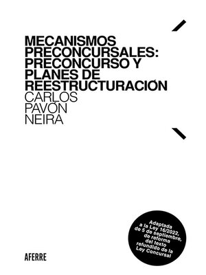 cover image of Mecanismos preconcursales